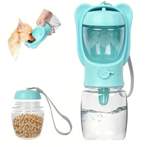 Pet Bottle 2 In 1 Portable Water and Food