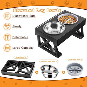 Adjustable Height Pet Bowl