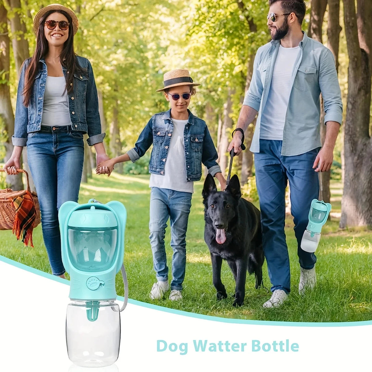 Pet Bottle 2 In 1 Portable Water and Food