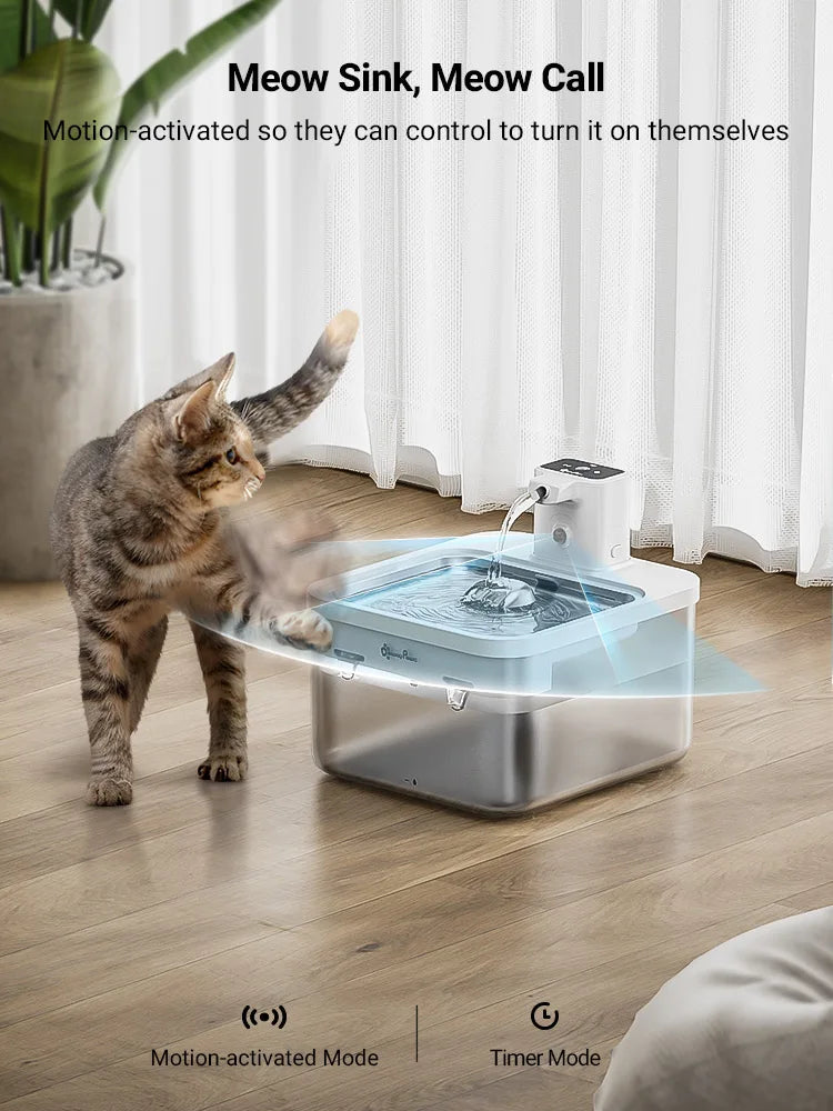 Automatic Stainless Steel Cat Water Fountain