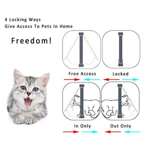 Pet Flap Door - 4 Way Security Lock