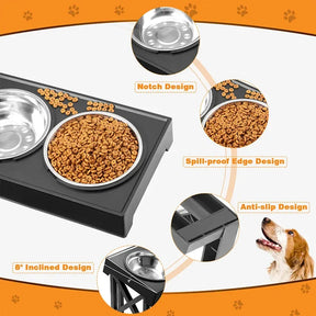 Adjustable Height Pet Bowl