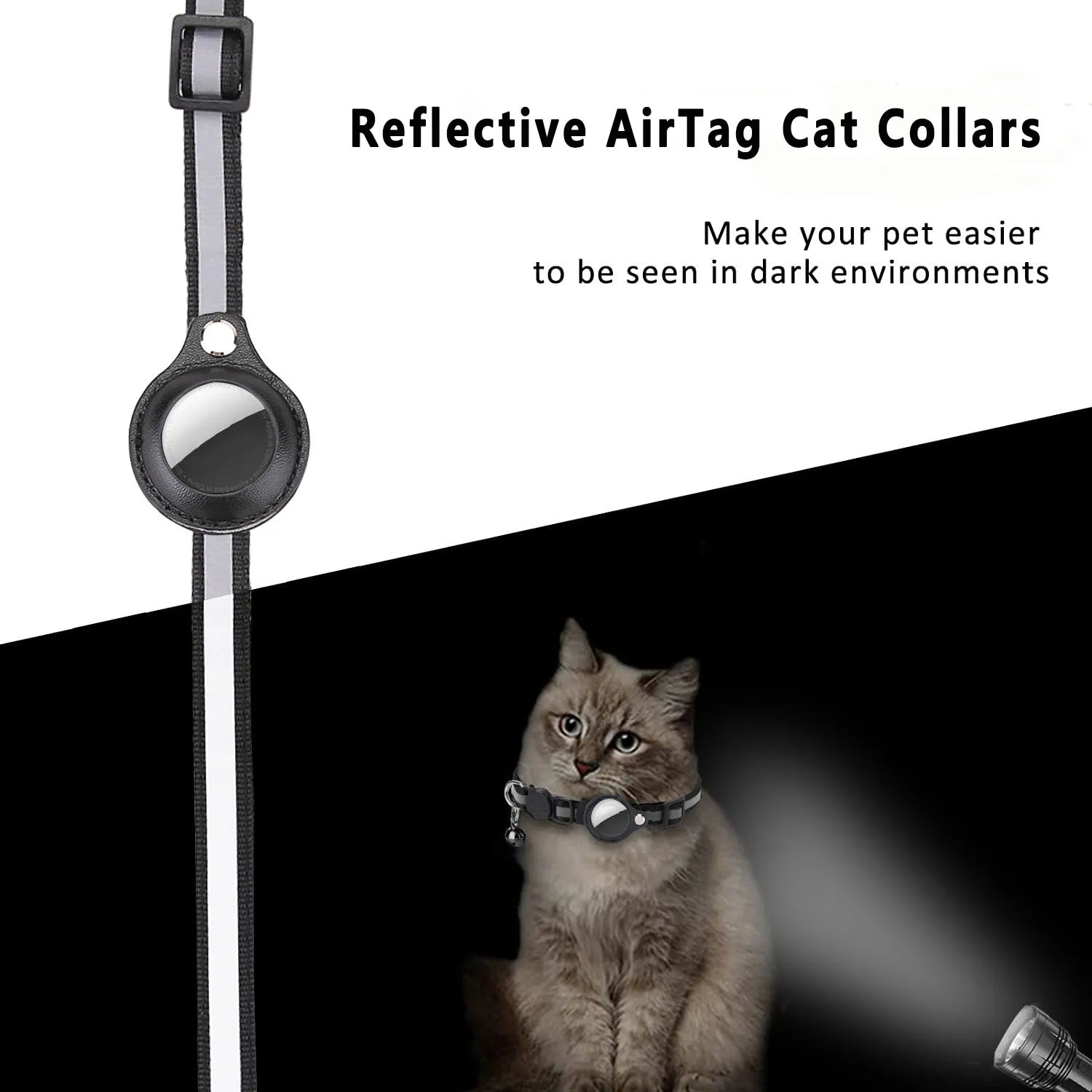 Reflective Tracking Collar for Cats