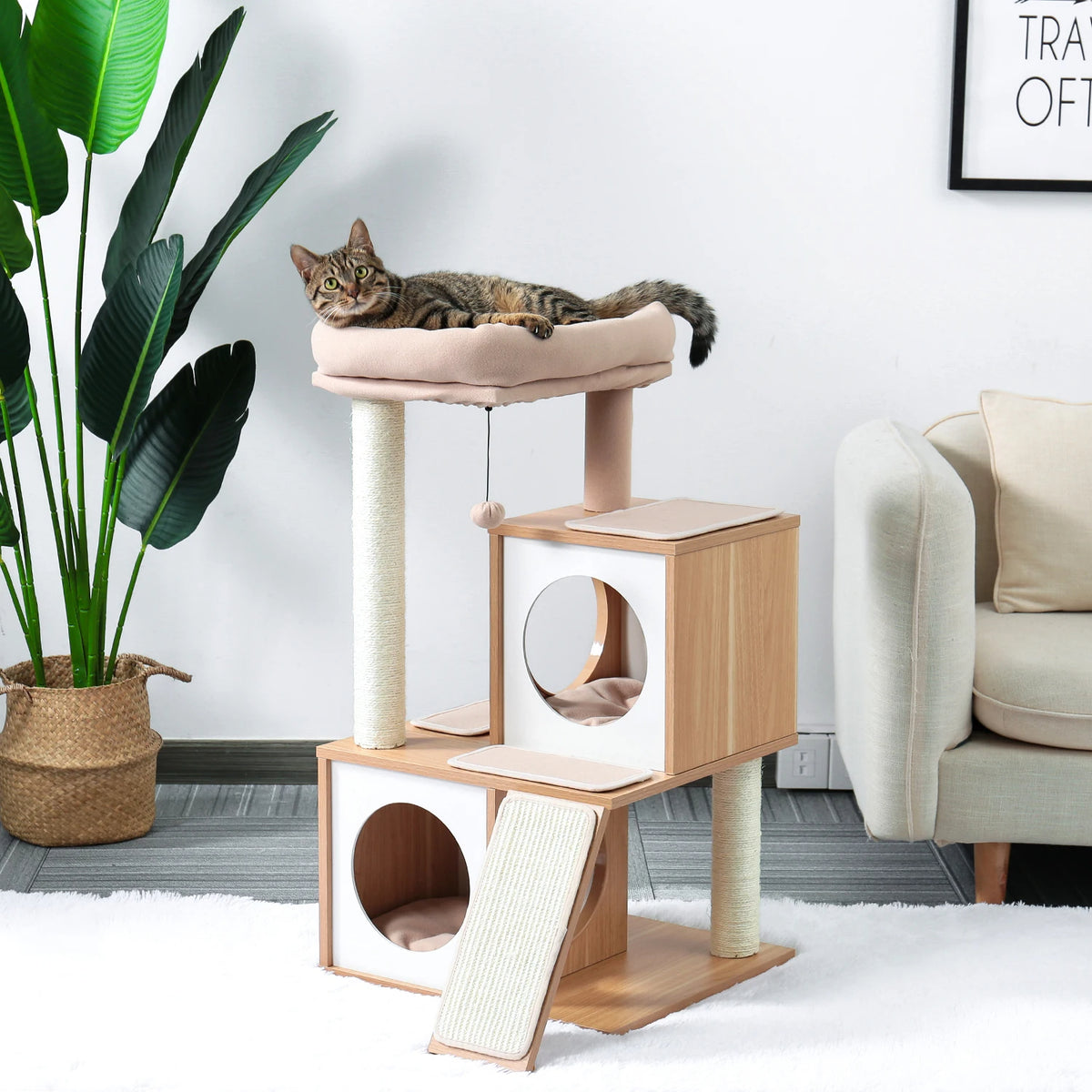 Wooden Cat Tower